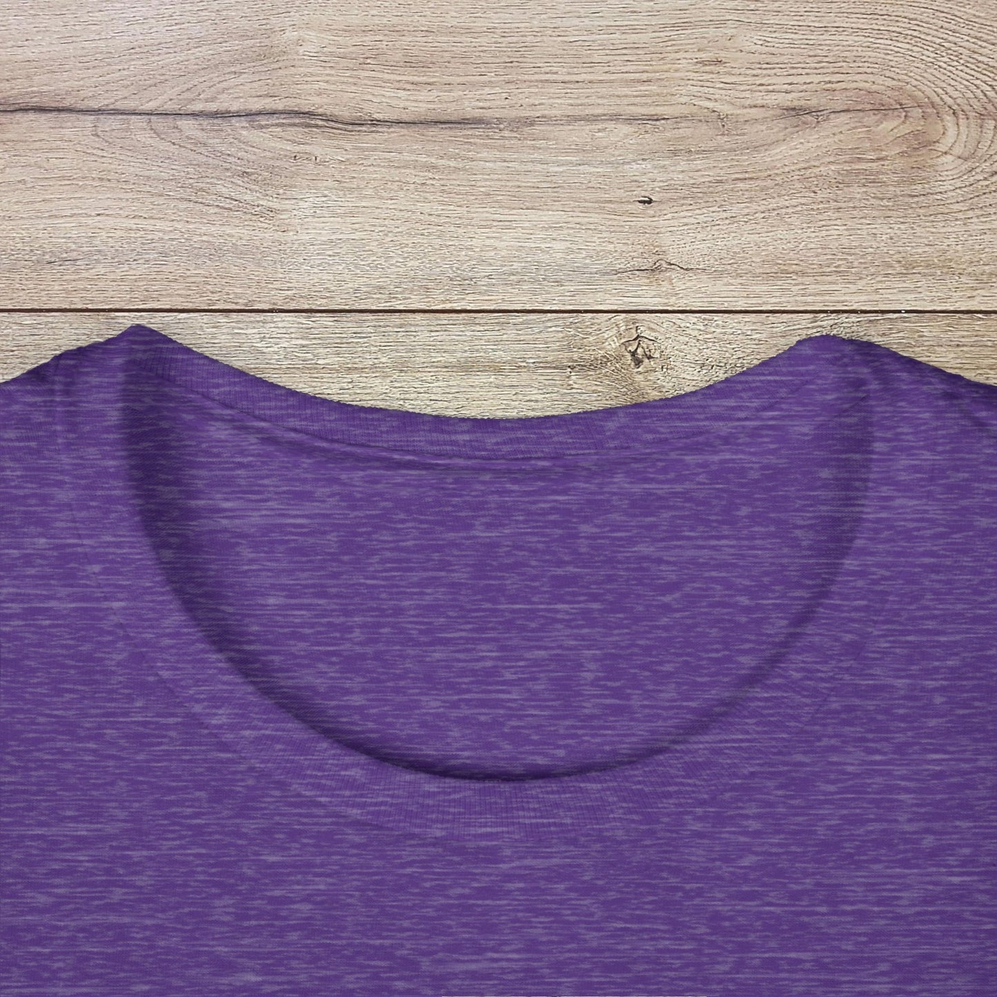 Close-up view of the neckline of the Golf Wives Social Club Tee, made from 100% ring-spun cotton, highlighting its soft fabric and durable design.