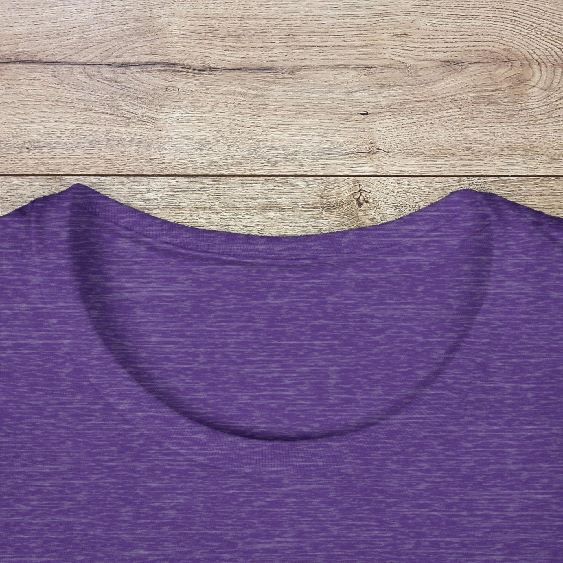 Close-up view of the neckline of the Golf Wives Social Club Tee, made from 100% ring-spun cotton, highlighting its soft fabric and durable design.