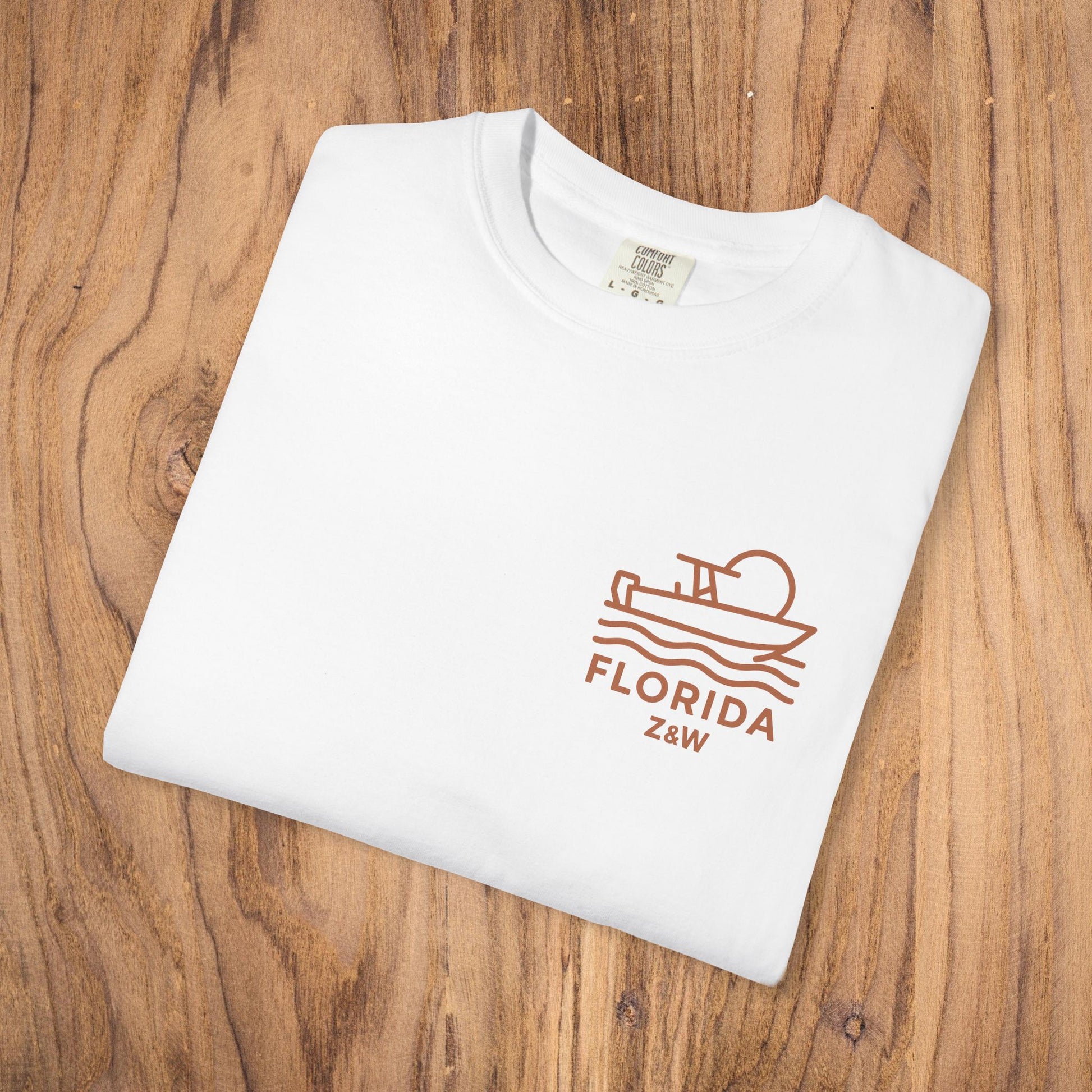 Unisex Florida Graphic Tee in classic white, displayed flat to emphasize its quality fabric and design.
