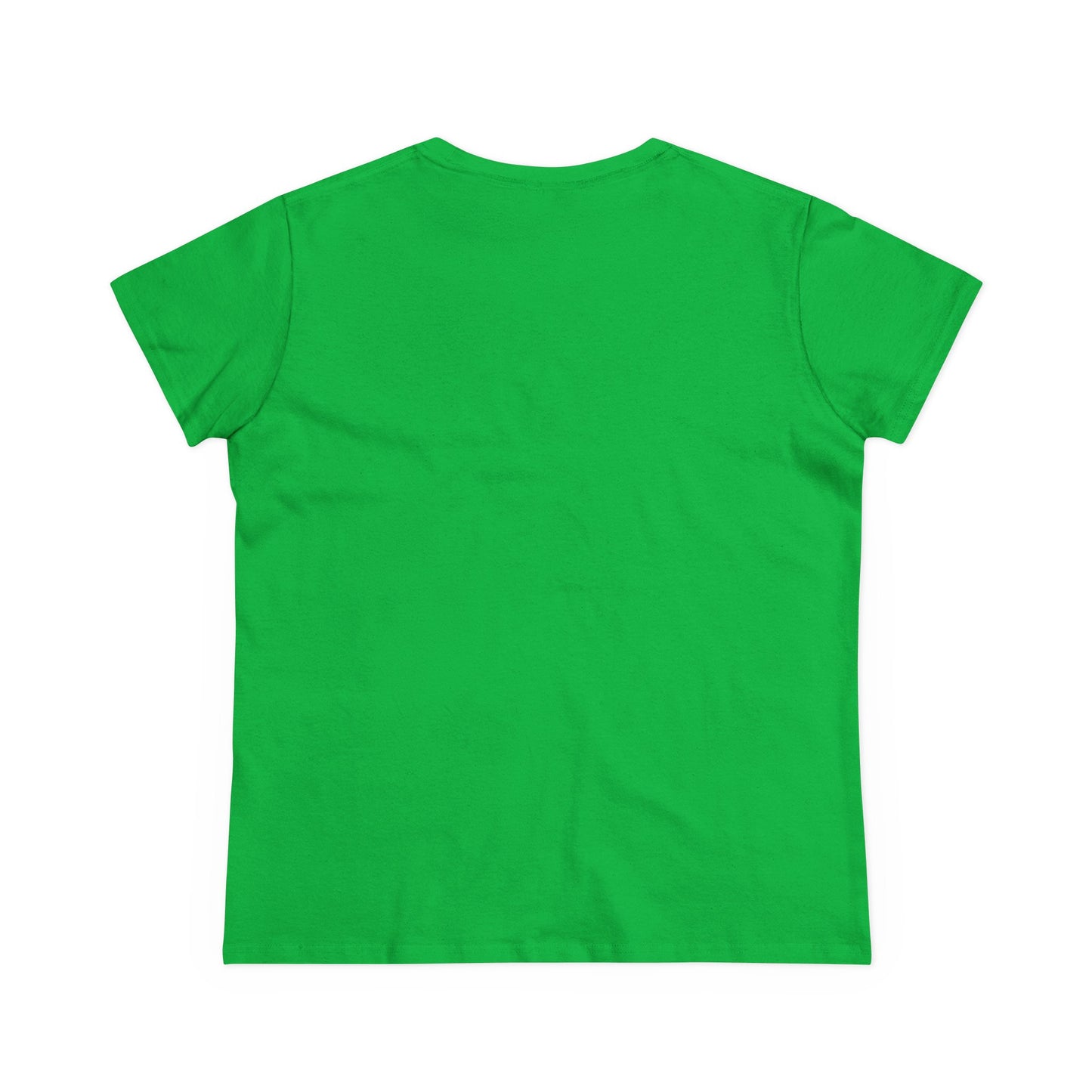 Back view of a Cute Halloween Ghost T-Shirt for Kids & Adults, Unisex Spooky Tee, Soft Cotton Halloween Apparel in vibrant green color.