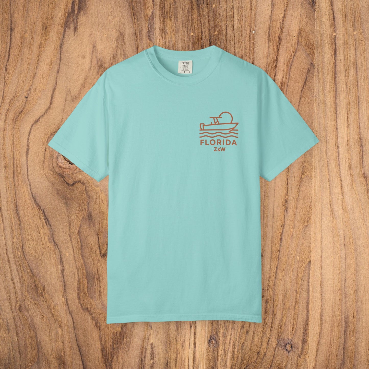 Unisex Florida Graphic Tee in mint green, highlighting a fun and trendy graphic perfect for casual outings or relaxed days at home.