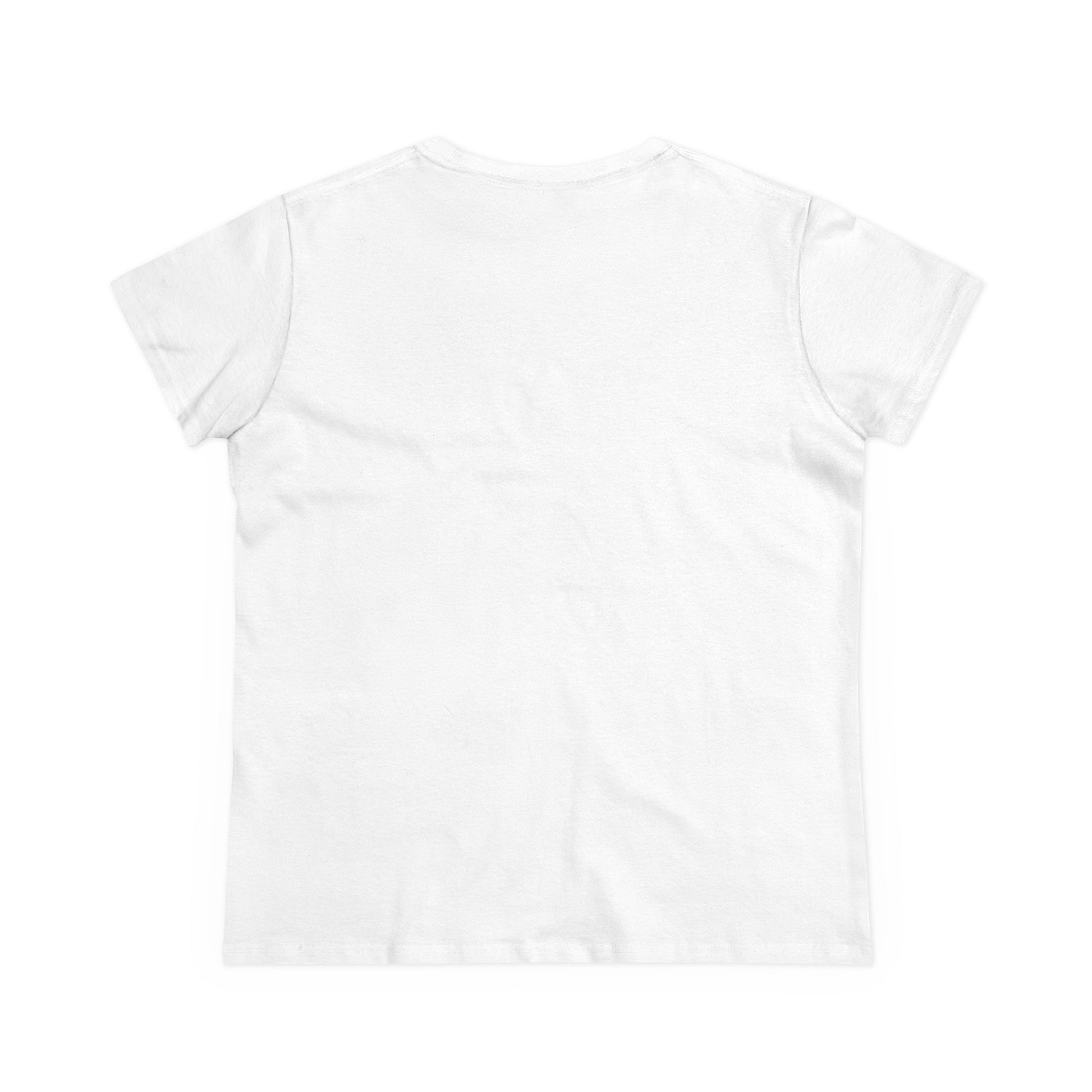 Back view of the Cute Halloween Ghost T-Shirt for Kids & Adults in classic white, emphasizing a minimalist design suitable for all ages.