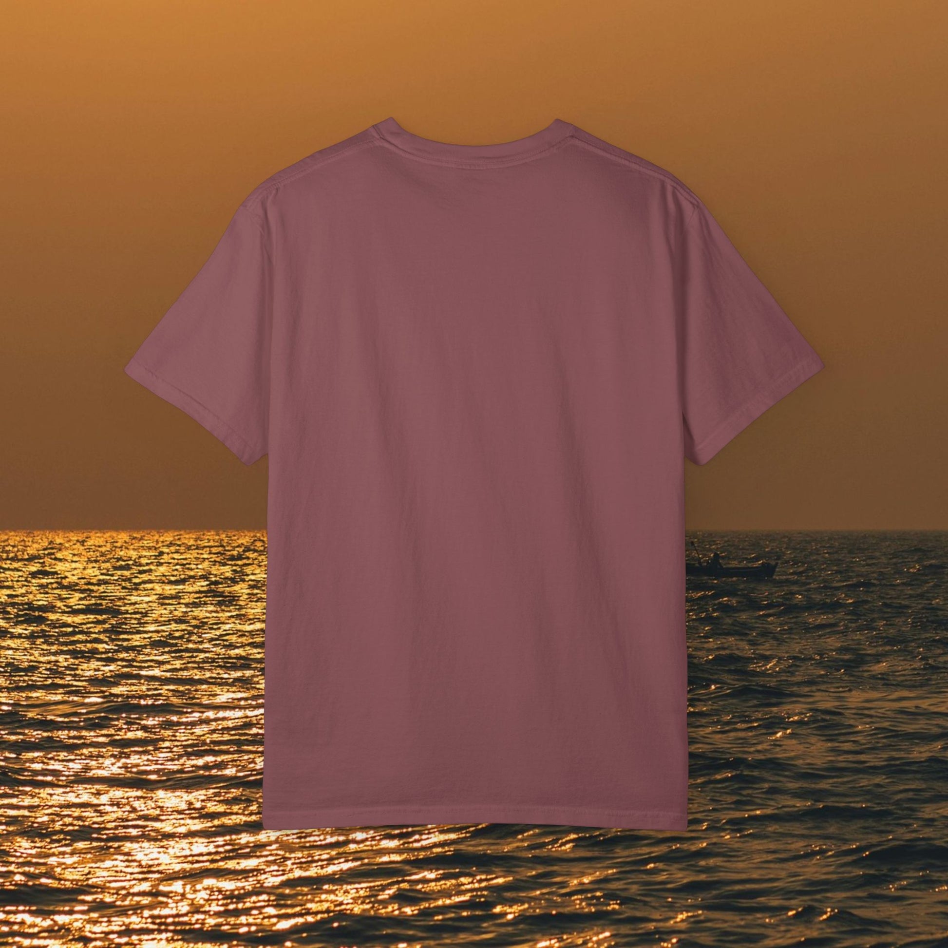 Back view of the soft cotton Boating T-Shirt For Summer, ideal for fishing and beach lovers, available in multiple sizes S-4XL.