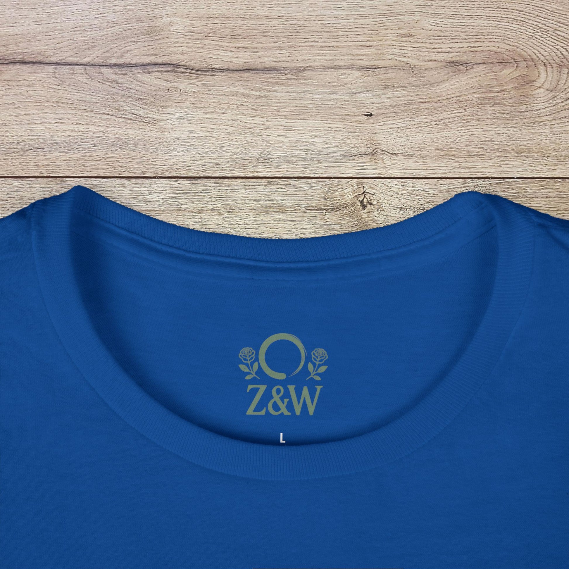Detailed view of the collar area of the Under-Caffeinated Over-Stimulated Hoodie featuring custom embroidery options for a personalized touch.
