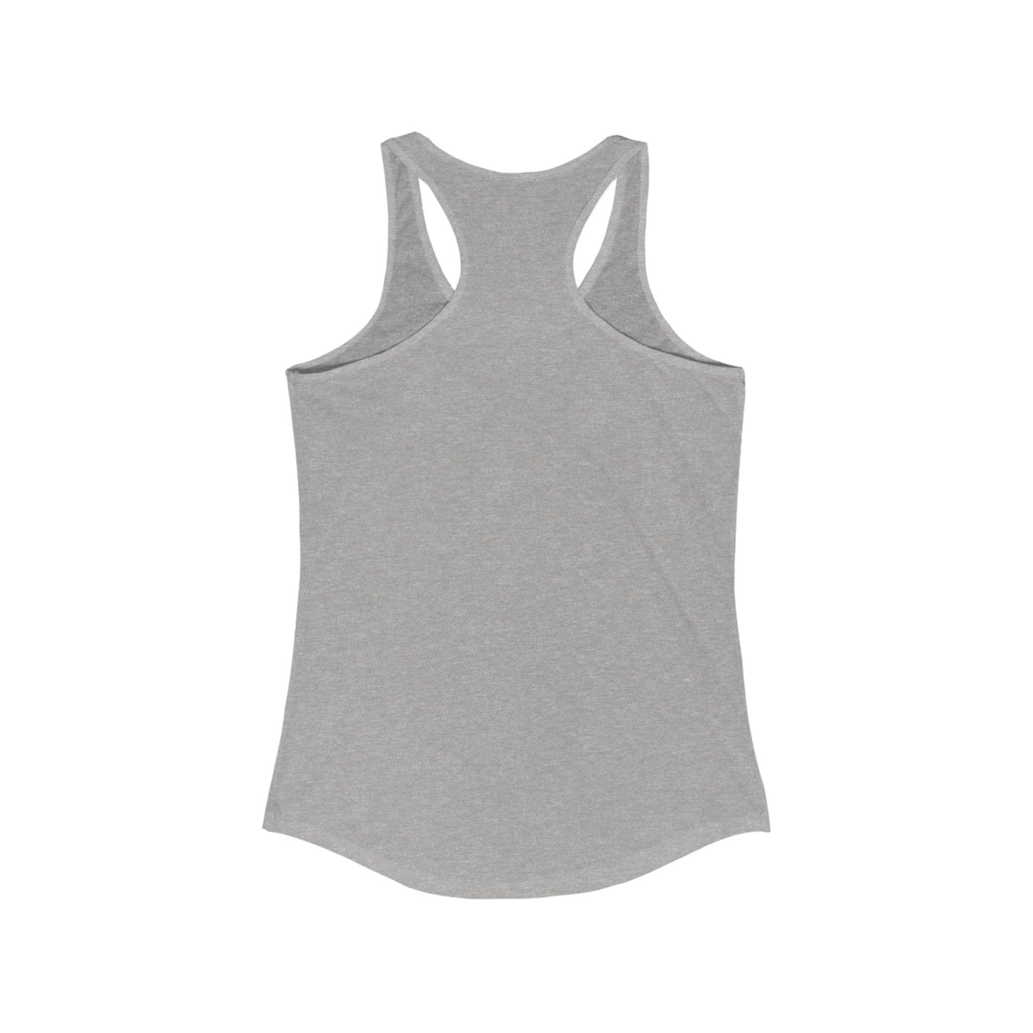 Stay Lunar Yoga Tank in light gray color, featuring a racerback design and perfect fit with side seams, ideal for active lifestyles.