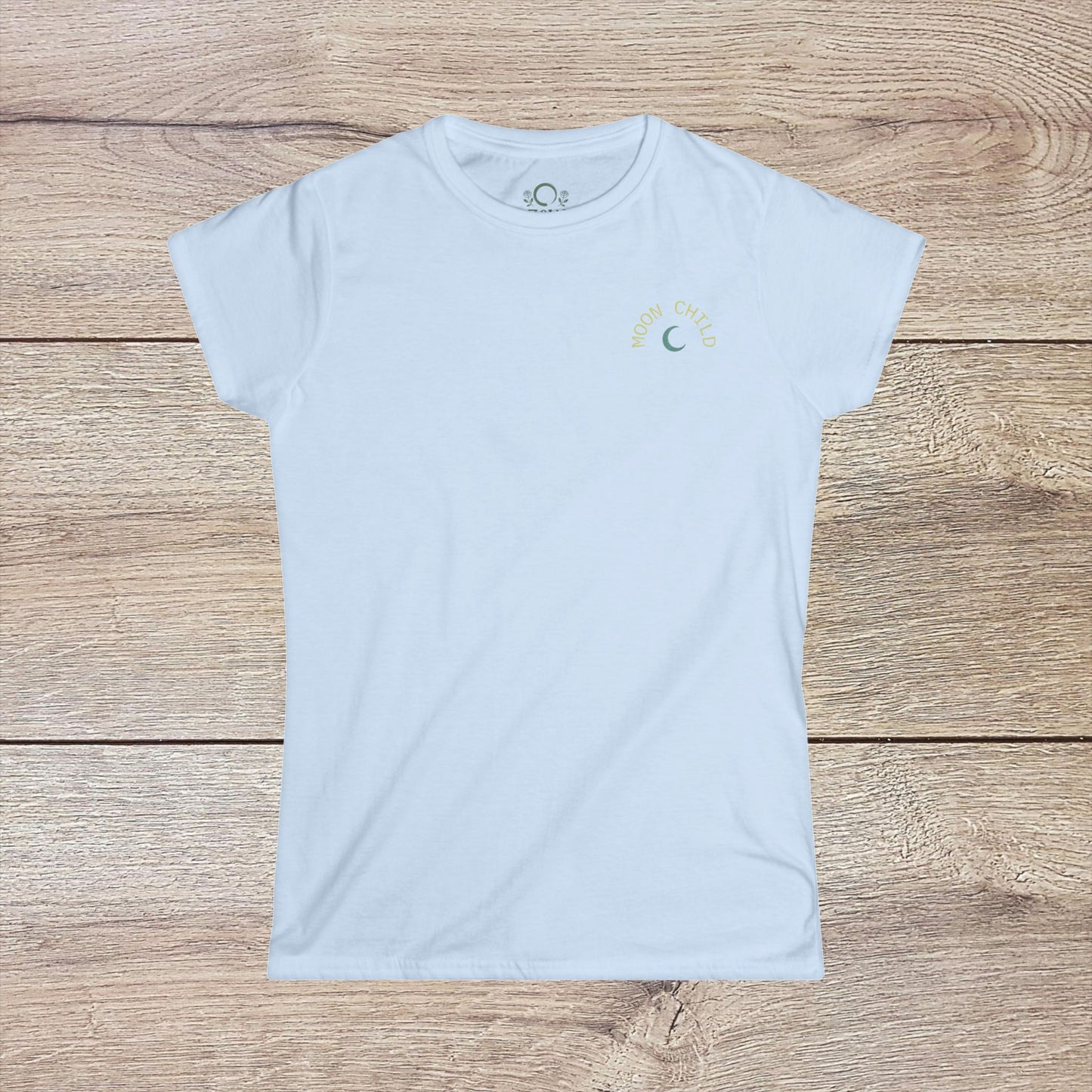 Moon Child T-Shirt - Soft Slim-Fit Tee in White, ideal gift for every occasion, designed for comfort and style.