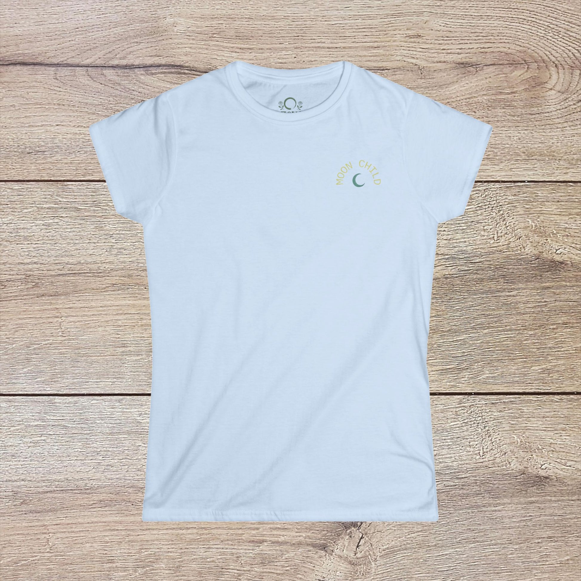 Moon Child T-Shirt - Soft Slim-Fit Tee in White, ideal gift for every occasion, designed for comfort and style.