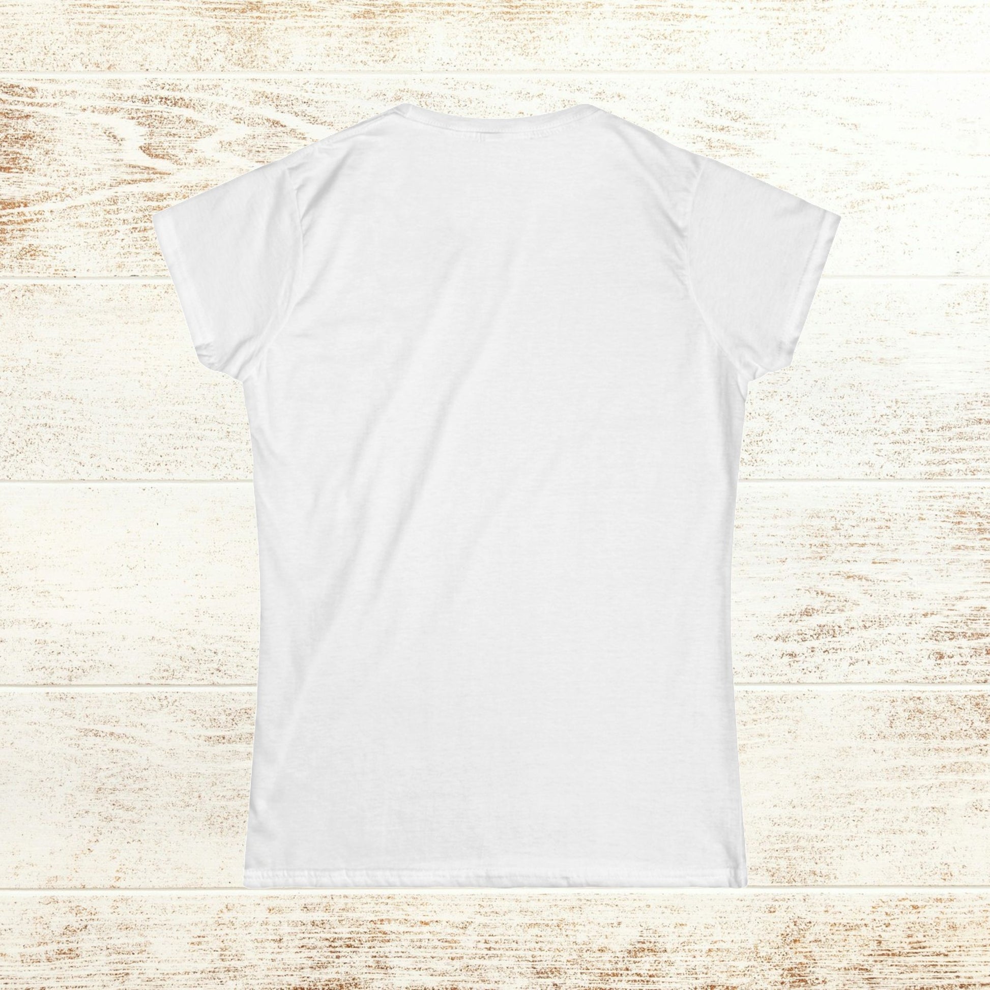 No Bad Vibes Tee - Back view of a plain white t-shirt with a side seamless design, made from 100% soft ring-spun cotton for ultimate comfort.