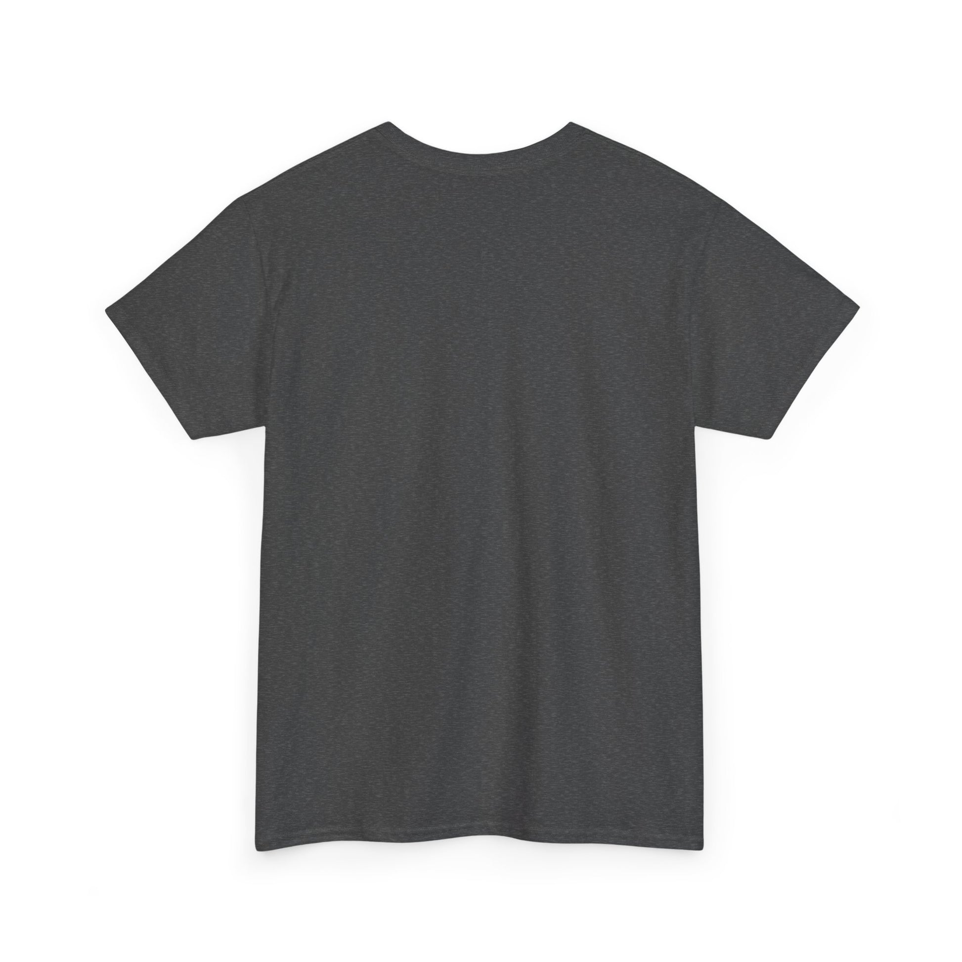 Back view of the True Crime & Moonshine Unisex Graphic Tee, showcasing its classic cut and comfortable fit, ideal for any true crime aficionado.