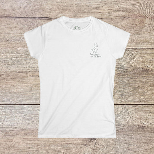 Eco-Friendly Dog T-Shirt - Adventure Spirit in white color, made from ring-spun cotton with a smooth and durable fabric, featuring a stylish graphic design for dog lovers.