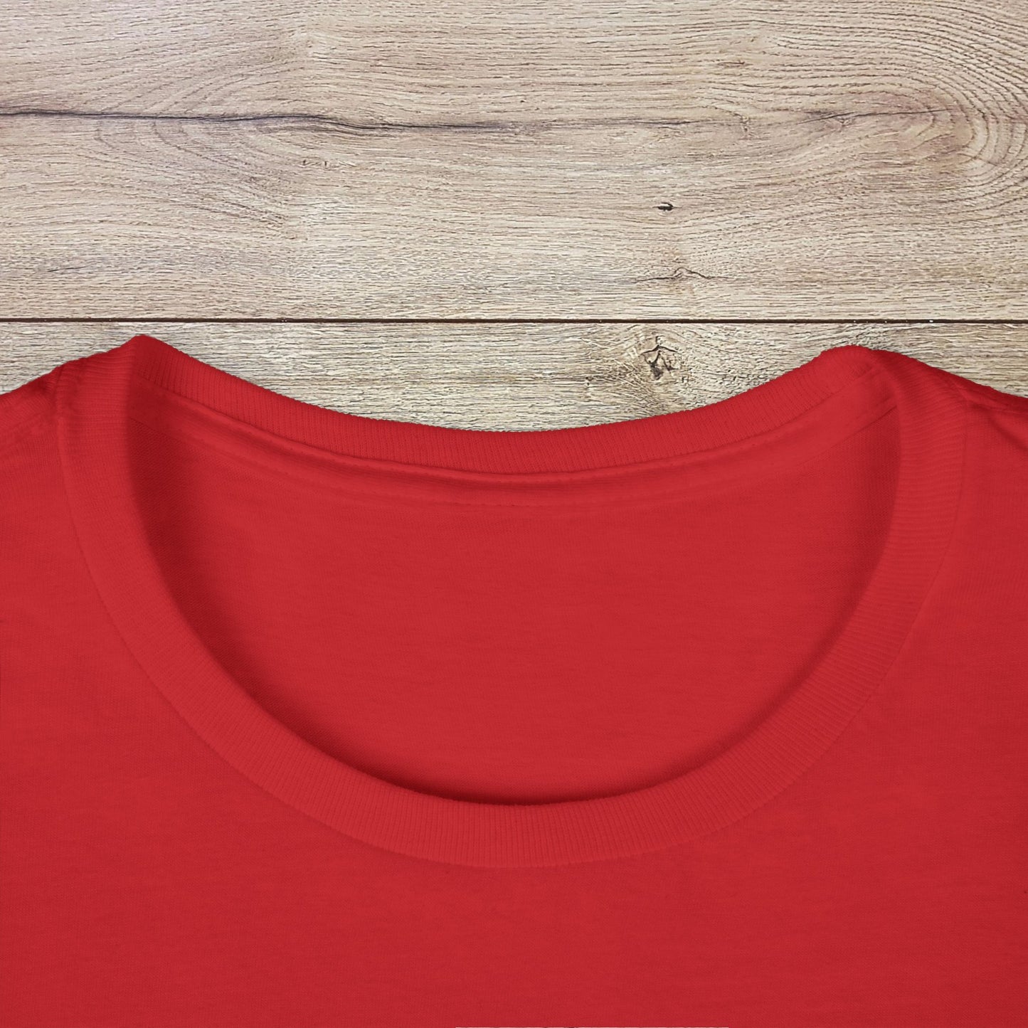 Close-up of the collar on the Golf Wives Social Club Tee, highlighting the ribbed knit and high elasticity for long-lasting shape retention.