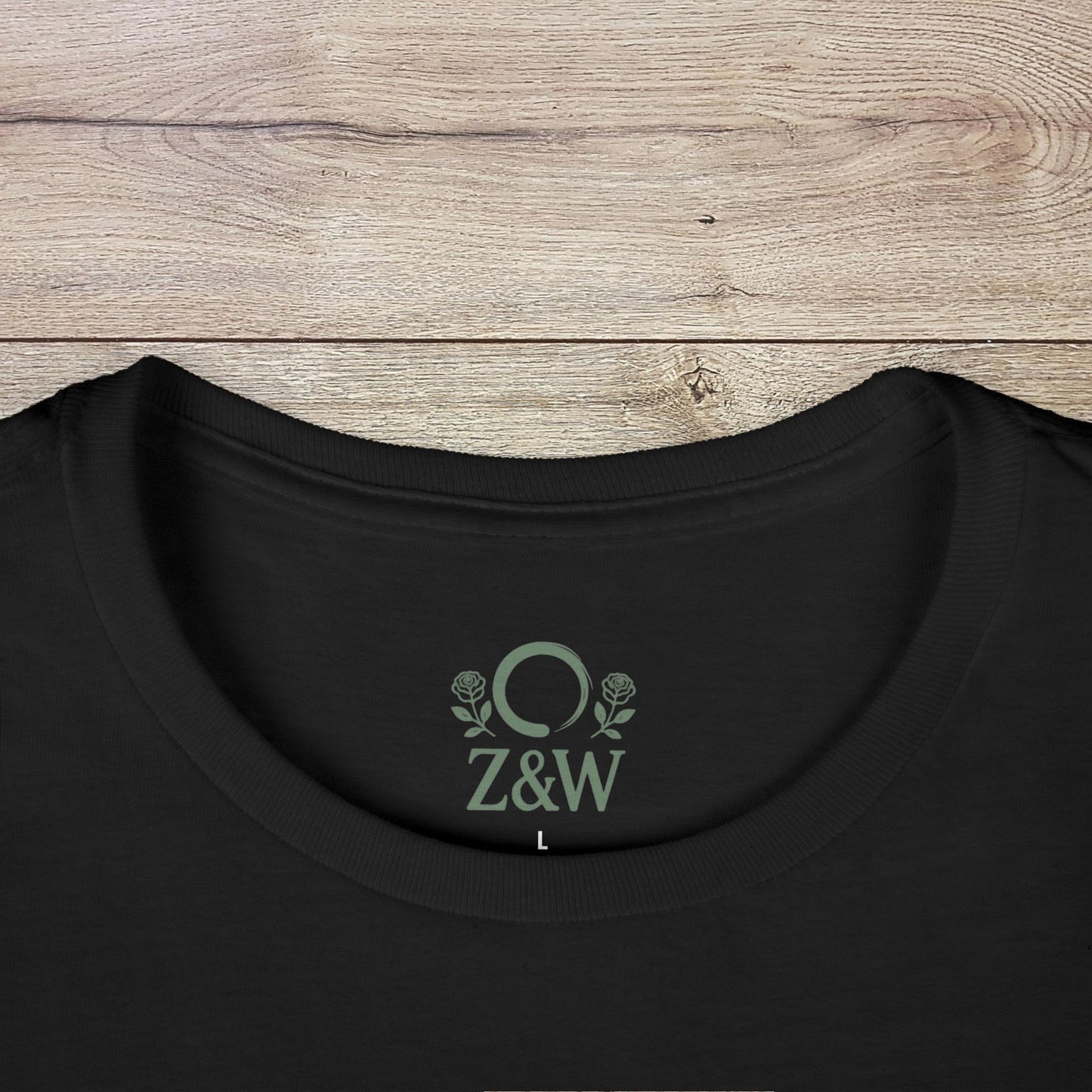Close-up of the back neckline of a Funny Pilates T-Shirt featuring durable shoulder tape and a unique design, perfect for everyday comfort.