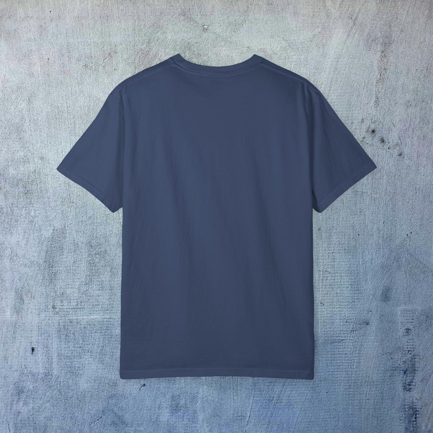 The back view of the Sleek Woof of Ball Street T-Shirt, designed without side seams for a sleek look and with durable fabric for long-lasting wear.