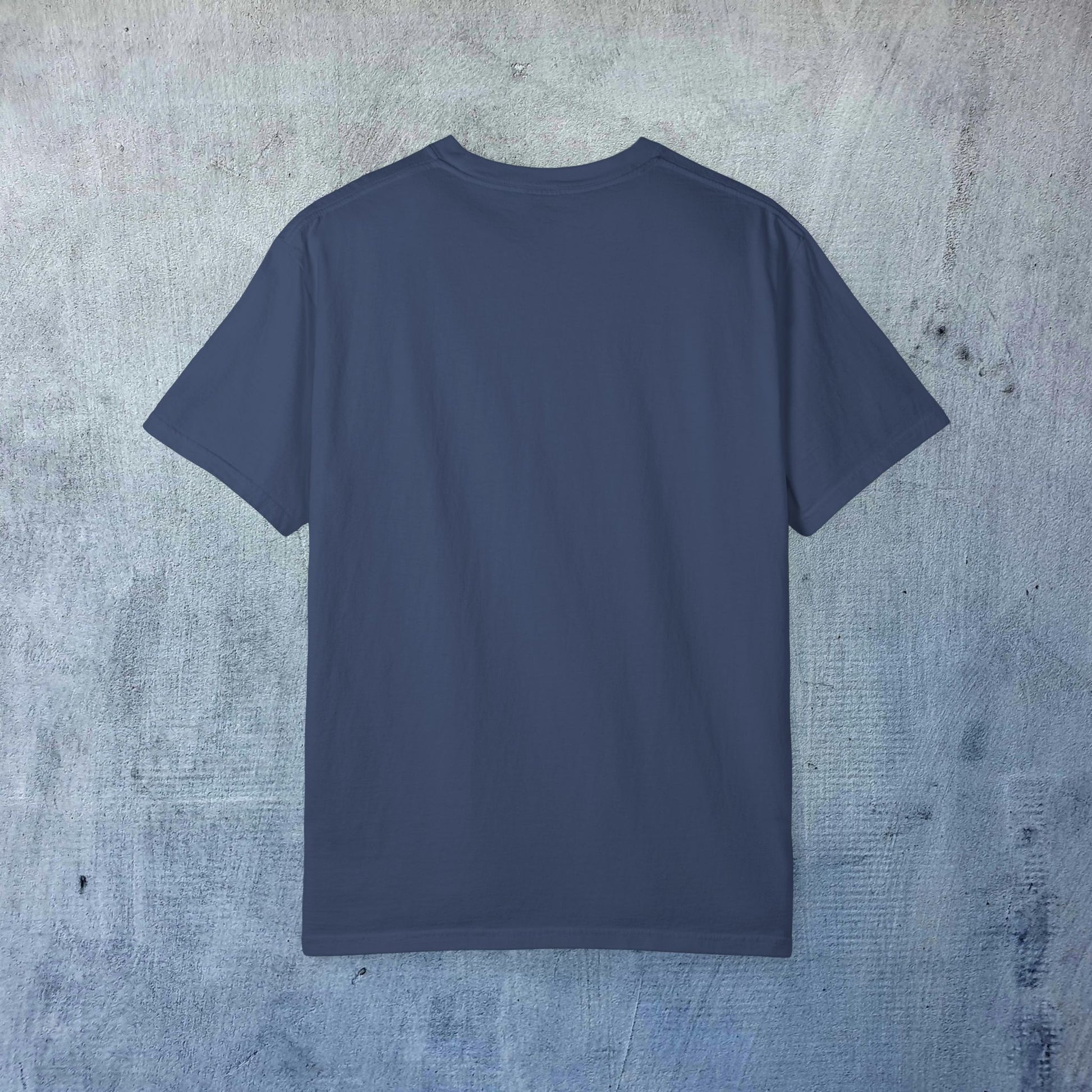 The back view of the Sleek Woof of Ball Street T-Shirt, designed without side seams for a sleek look and with durable fabric for long-lasting wear.