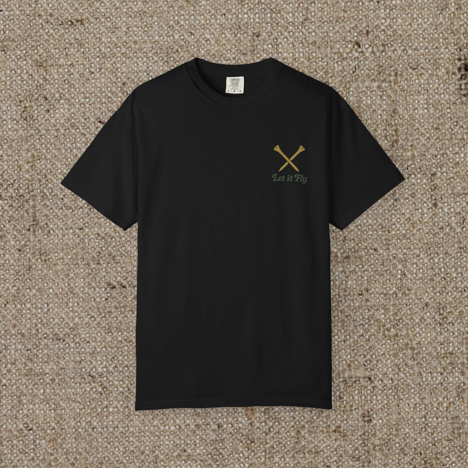 Tee It High Let It Fly Graphic Tee in black, featuring a unique graphic and a comfortable fit, ideal for casual wear.