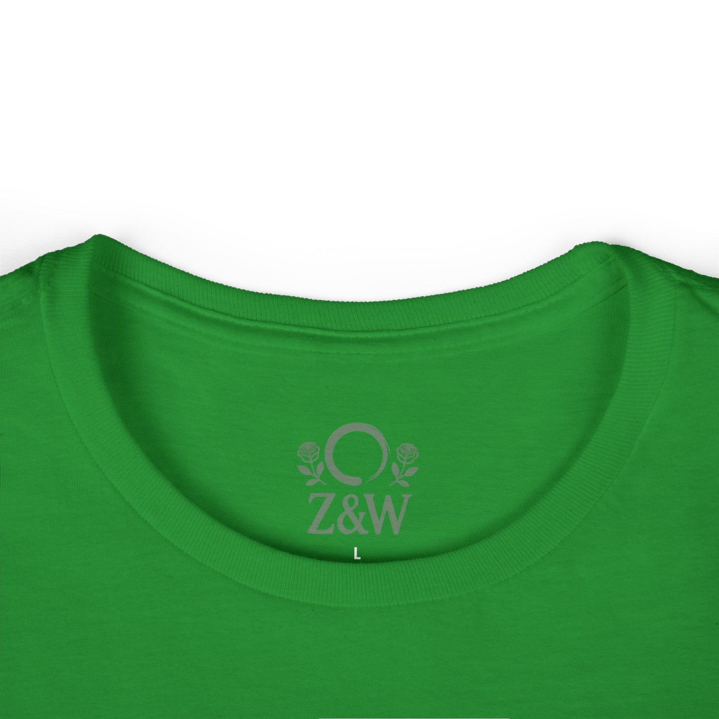 Cozy Plant Guitar Sweatshirt with Kangaroo Pocket and Adjustable Hood - Ethically Made, showcasing the inside neckline detail in vibrant green color.