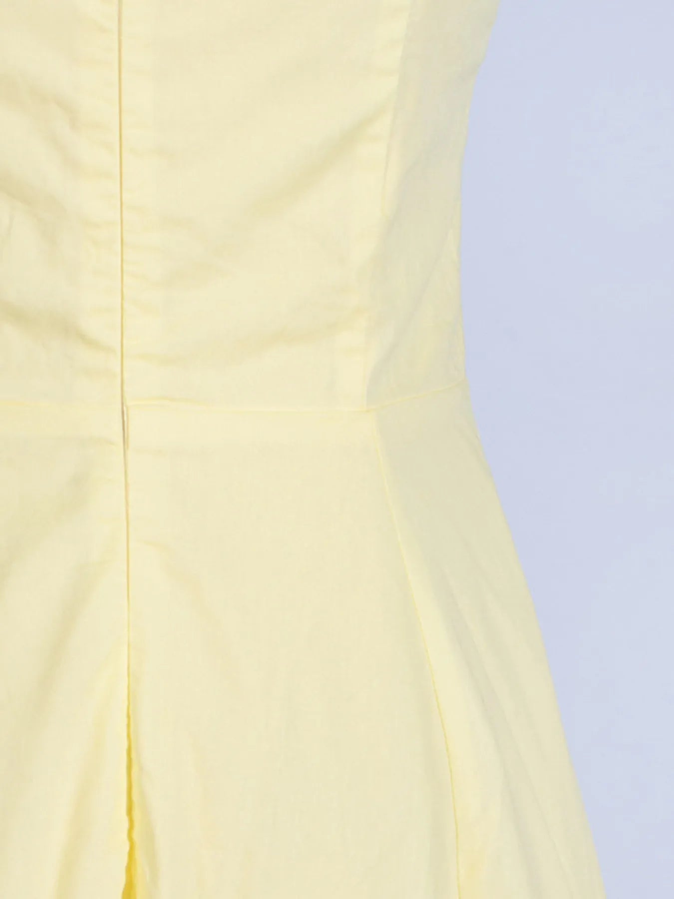 Trendy Slit Sleeveless Midi Dress with Zip Back revealing the elegant back design with a zip closure, made from non-stretch 100% polyester.
