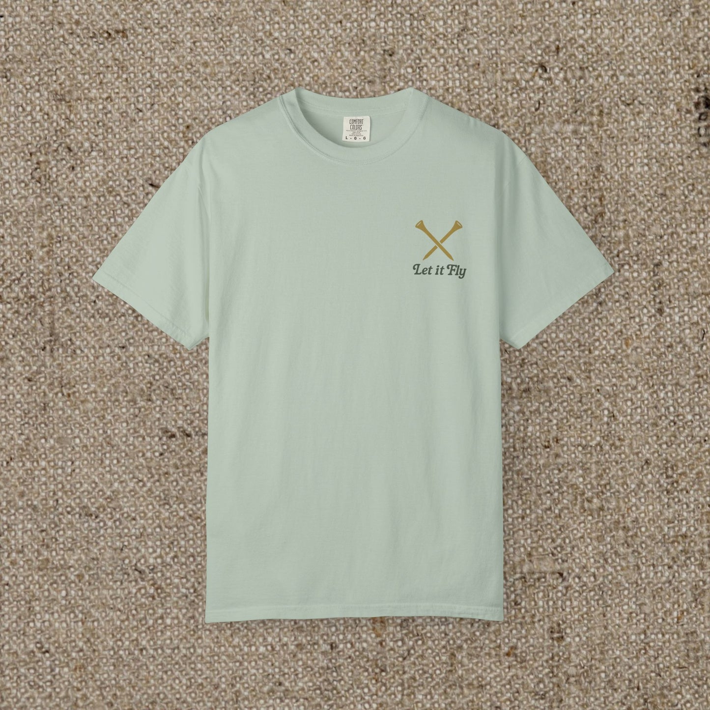 Tee It High Let It Fly Graphic Tee in light mint green, designed with a stylish fit and crafted from durable US cotton.