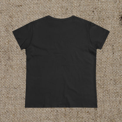 Back view of the ZenAndWhiskey Classic 100% Cotton Tee in solid black, emphasizing its durable design and comfortable fit.