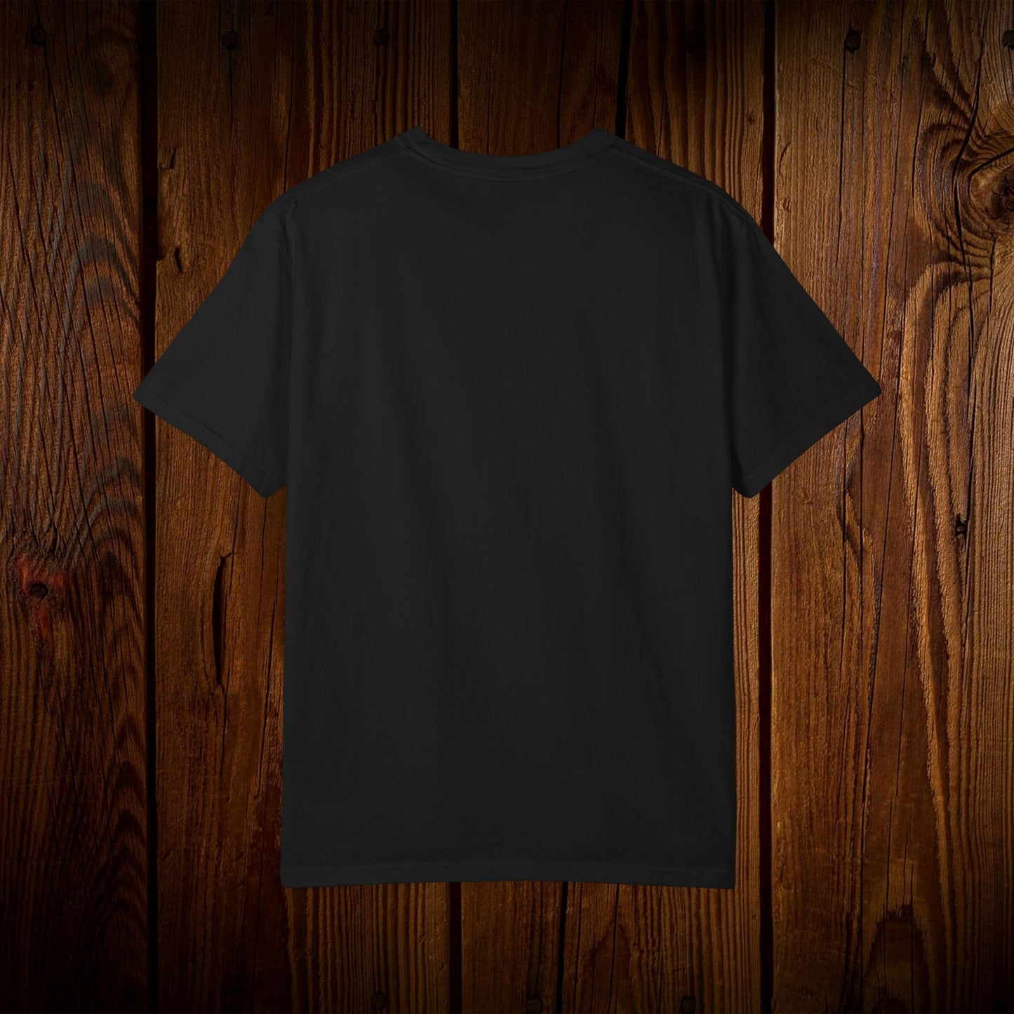 Back view of the Unisex Swamp-Bred Fairway-Fed Tee, showcasing a classic and comfortable design perfect for everyday wear.