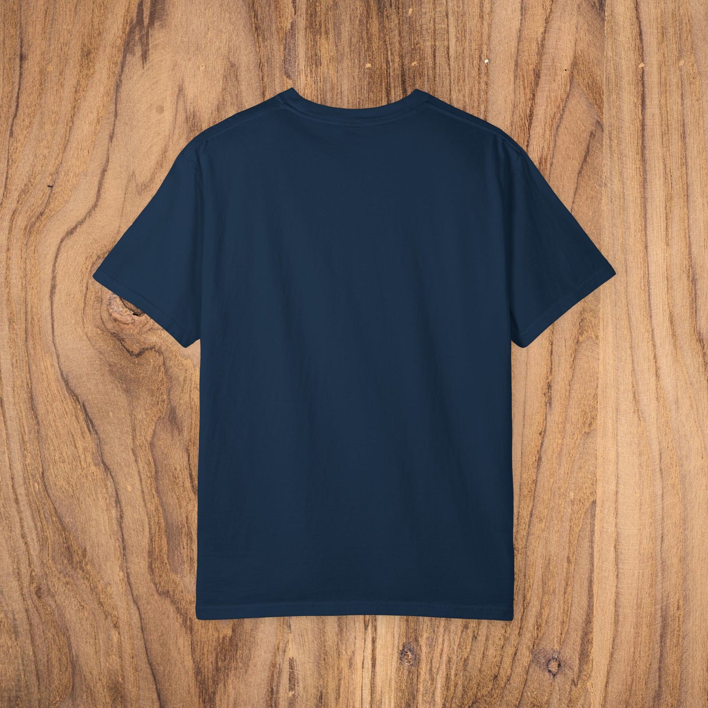 Back view of the Country Club Cowboy Graphic Tee in navy color, featuring a minimalistic design and durable fabric for everyday comfort.