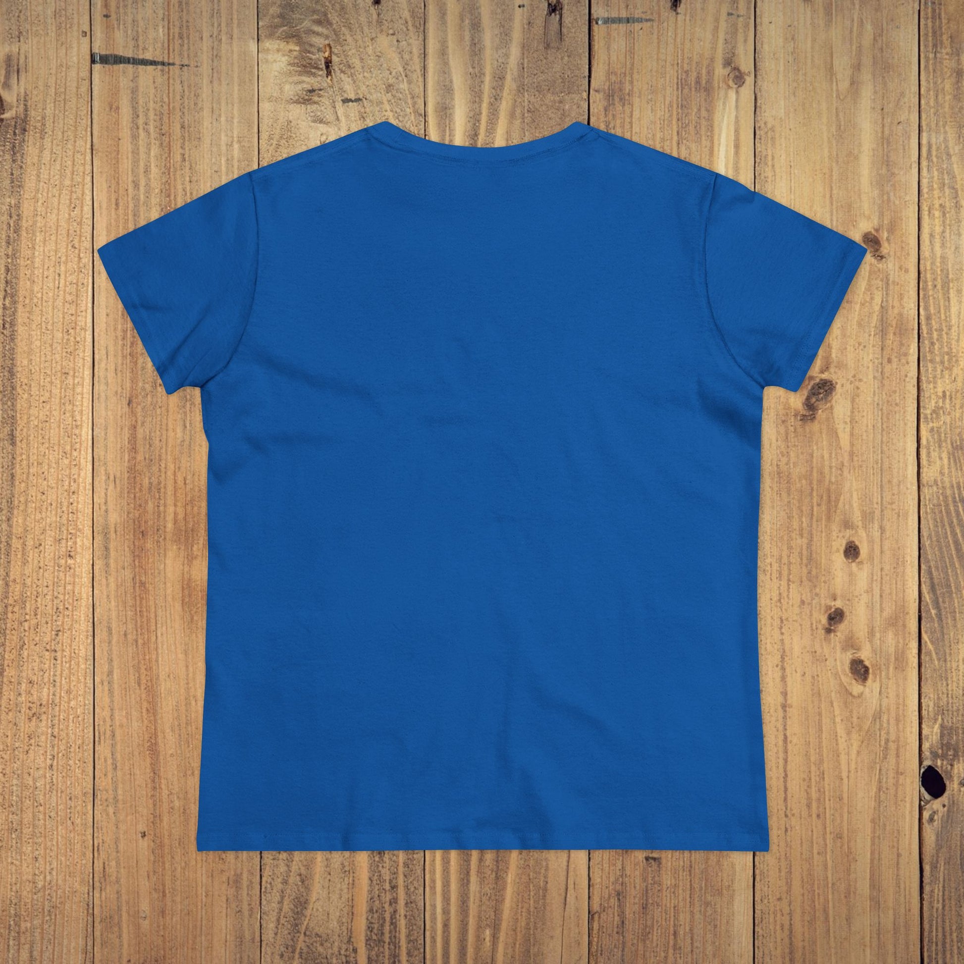 Stay Grounded Spiritual Tee - Back view of a blue crop top featuring a relaxed fit, perfect for vacations and outdoor celebrations.