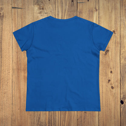 Stay Grounded Spiritual Tee - Back view of a blue crop top featuring a relaxed fit, perfect for vacations and outdoor celebrations.