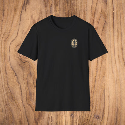Vintage Southern Gentleman Golf Shirt in black featuring a classic fit, made from 100% ring-spun cotton, perfect for casual outings or golf events.
