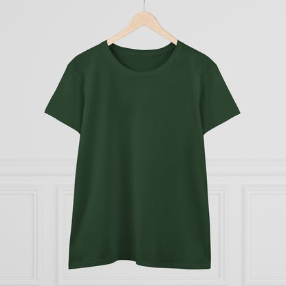Front view of a plain dark green Unisex Dog Lover T-Shirt hung against a white backdrop, showcasing its classic style and fit.
