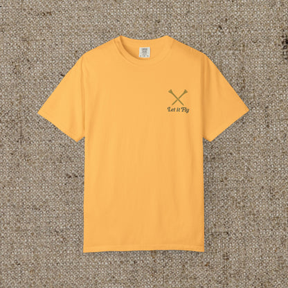 Tee It High Let It Fly Graphic Tee in vibrant yellow, designed for comfort and style, making it a great choice for various occasions.