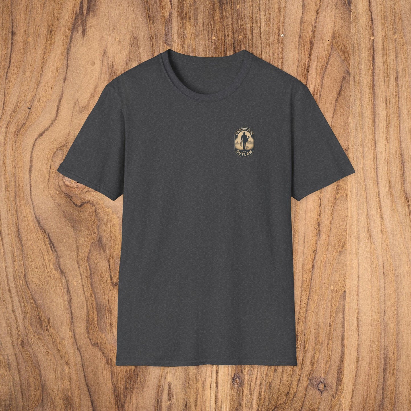 Vintage Southern Gentleman Golf Shirt in charcoal, made from soft 100% ring-spun cotton, featuring a classic fit ideal for any casual or golf setting.