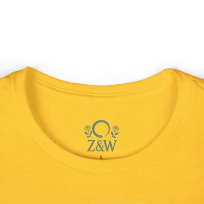 Cozy Plant Guitar Sweatshirt with Kangaroo Pocket and Adjustable Hood - Ethically Made, featuring a stylish yellow neckline detail with logo.