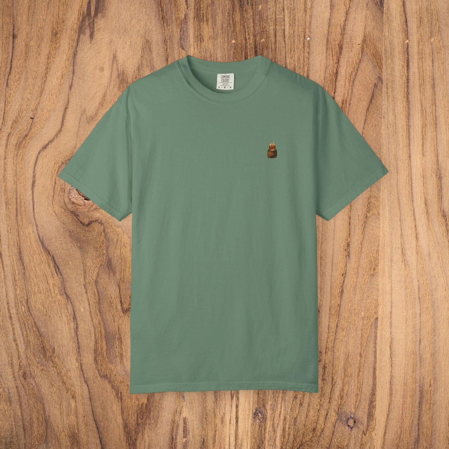 Premium Southern Made T-Shirt in muted green color, stylish casual wear available in multiple sizes.