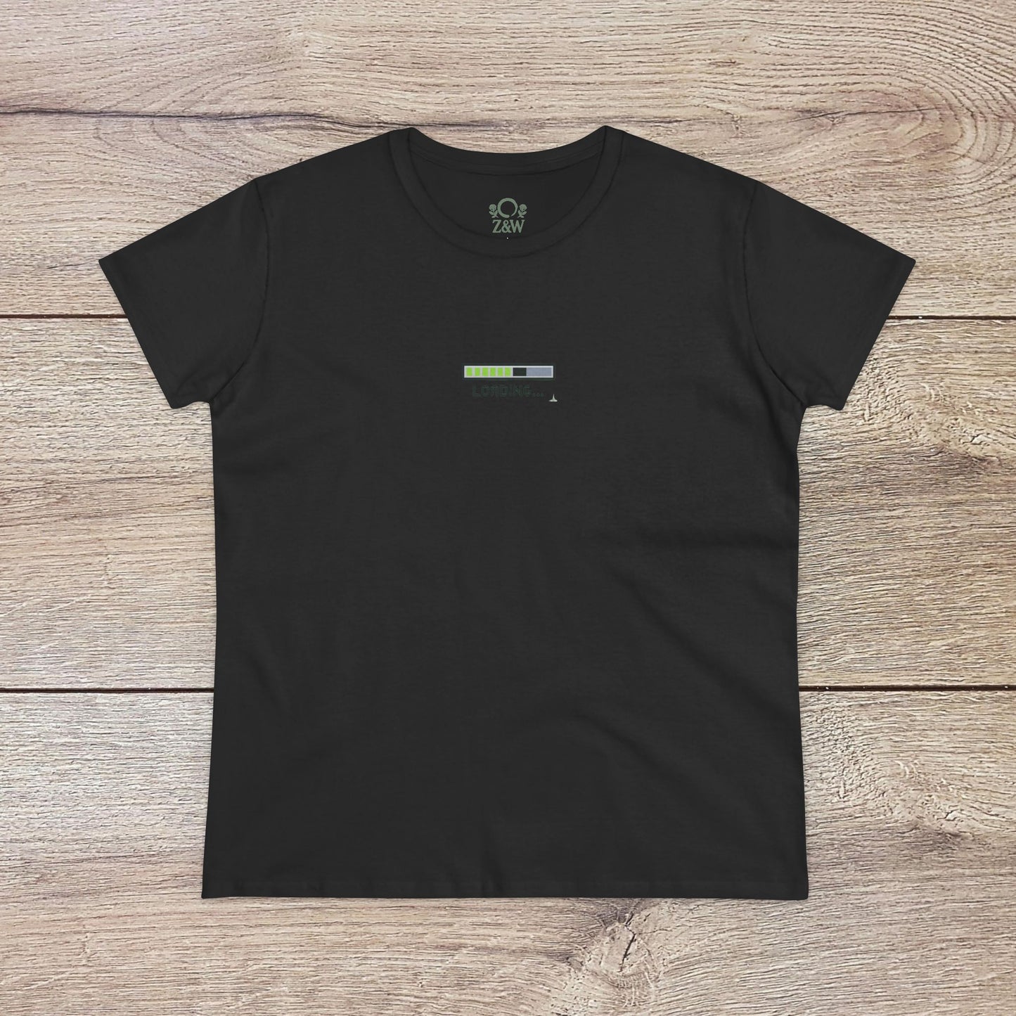 404 Y2K Graphic T-Shirt in black featuring 'LOADING...' design, perfect for making a bold fashion statement while enjoying ultimate comfort.