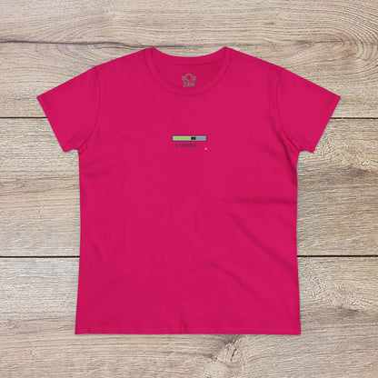 404 Y2K Graphic T-Shirt in vibrant pink color featuring a 'loading' design, made with soft spun fibers and a unique seamless design.