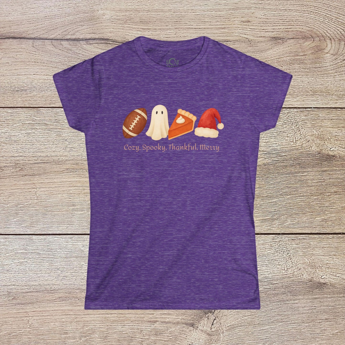 Cozy Seasonal Women's Tee | Fall Winter Graphic T-Shirt, Ghost Tee, Thanksgiving Shirt, Holiday Apparel, Cute Casual Wear - ZenAndWhiskey
