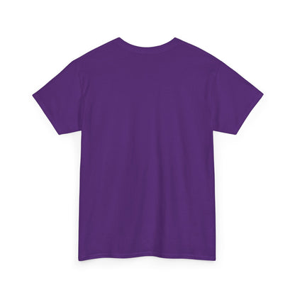 Back view of True Crime & Moonshine Unisex Graphic Tee in purple, designed for comfort and style for true crime fans.