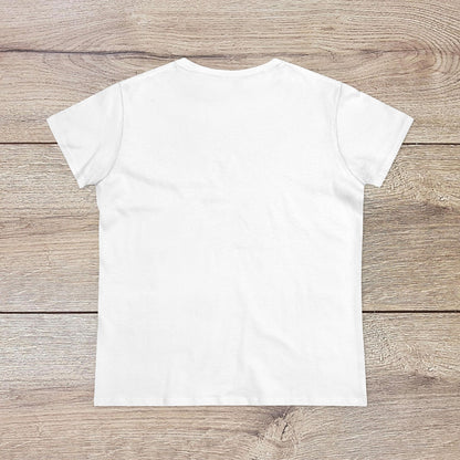 Back view of the Wine Not Tee in classic white, underlining its simple yet stylish design that complements any casual outfit.