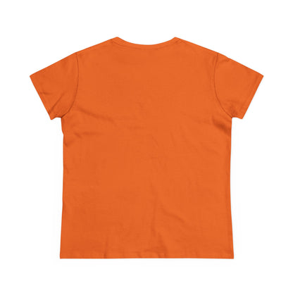 Back view of the Cute Halloween Ghost T-Shirt for Kids & Adults in orange with a simple, clean design, showcasing comfort and style.