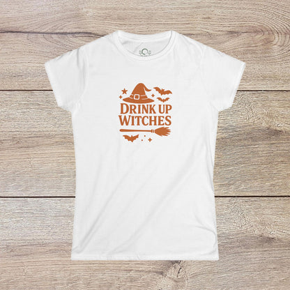 Witchy T-shirt - Drink Up Witches, Halloween Shirt, Unisex Tee, Spooky Season Apparel, Gift for Witches - ZenAndWhiskey