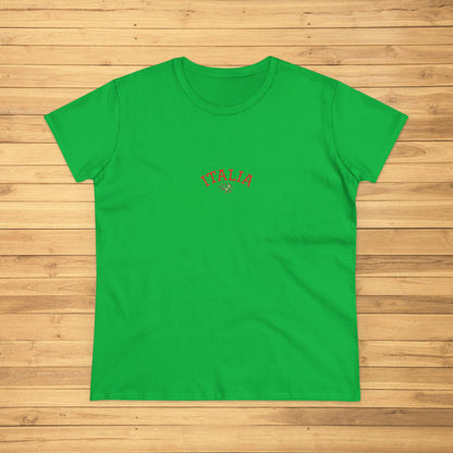 Unisex Ultra Cotton Tee with Italian Heritage Design in green color - Perfect for Casual Adventures