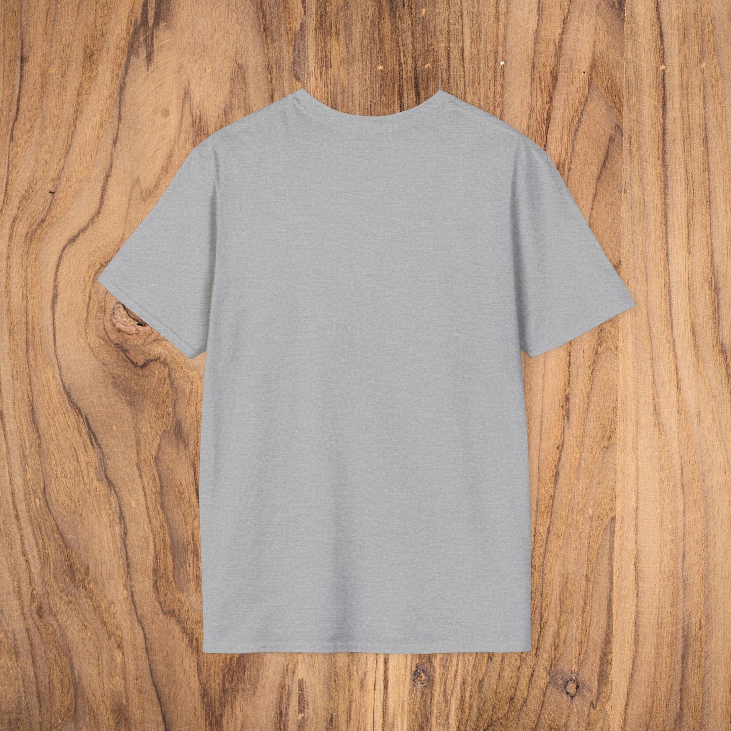 Back view of the Vintage Southern Gentleman Golf Shirt in gray, highlighting its simple and versatile design.