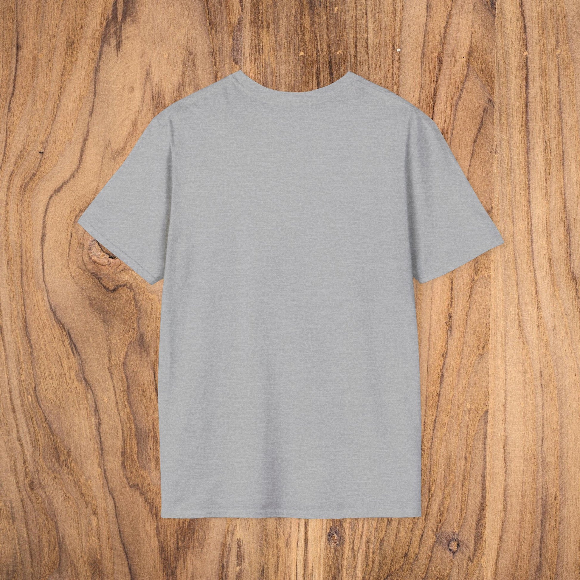 Back view of the Vintage Southern Gentleman Golf Shirt in gray, highlighting its simple and versatile design.