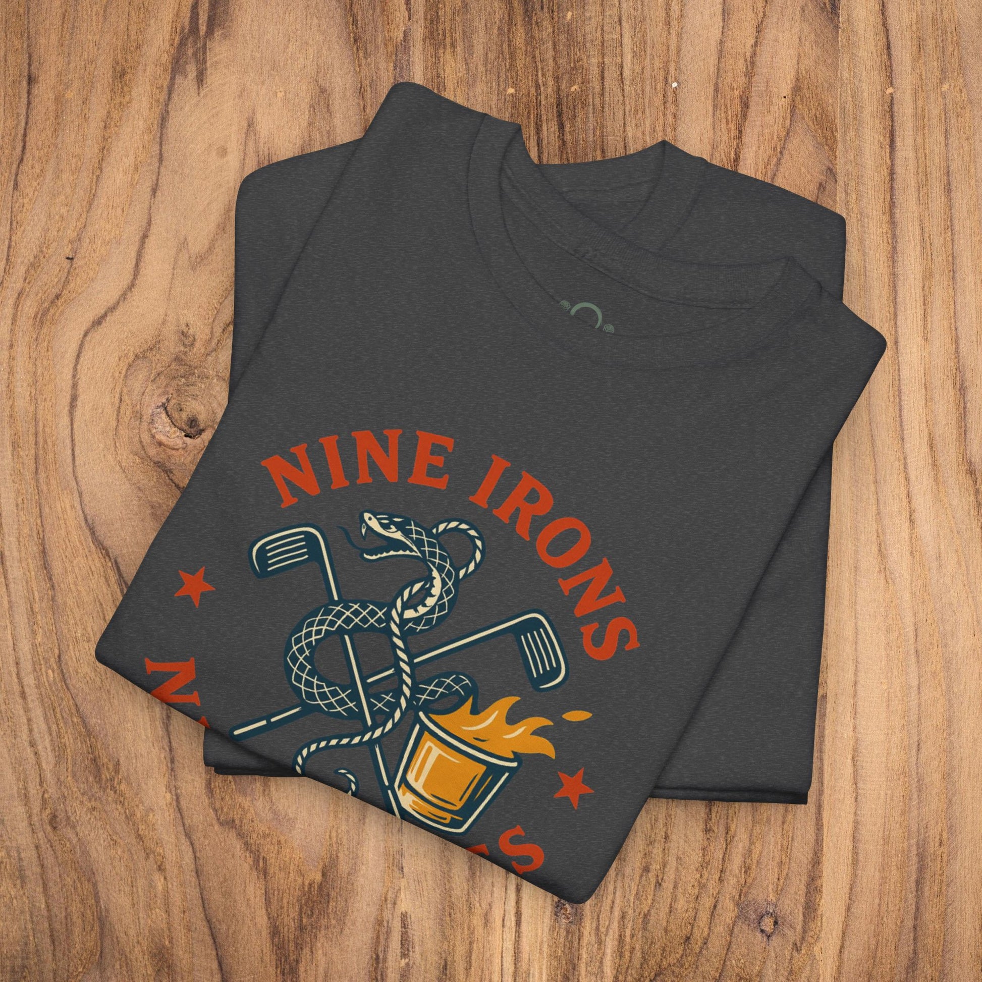Golf-Themed 100% Cotton T-Shirt in Charcoal Grey - Fun and Lightweight Casual Wear for Golf Enthusiasts, Ideal Gift for Dads
