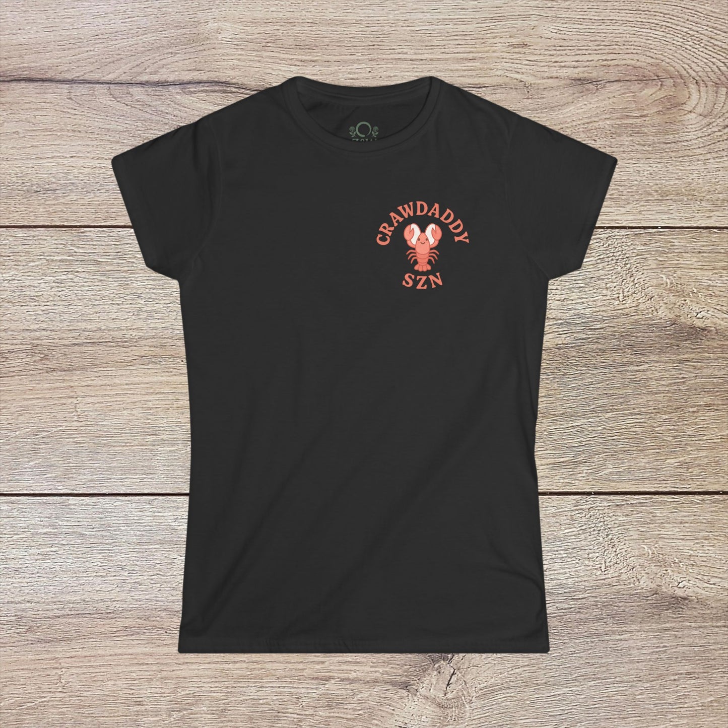 Crawfish Boil Shirt for Women | Fun Seafood Tee for Summer Festivals & NOLA Celebrations in black with crawdad graphic and stylish design.