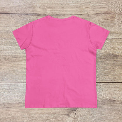 Back view of the Wine Not Tee in a soft pink shade, emphasizing its comfortable and casual style.