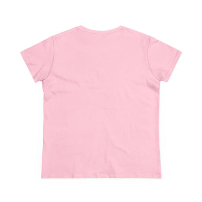 Back view of a Cute Halloween Ghost T-Shirt for Kids & Adults, Unisex Spooky Tee, Soft Cotton Halloween Apparel in soft pink color.