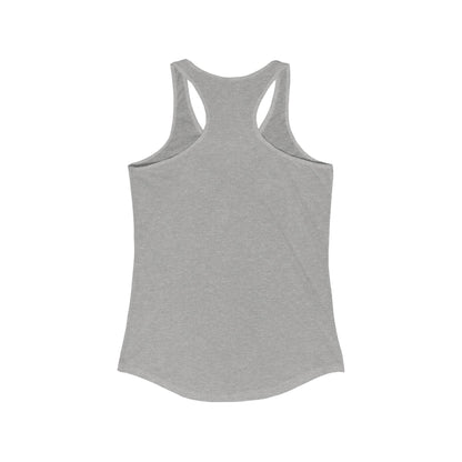 Stay Lunar Yoga Tank in light gray color, featuring a racerback design and perfect fit with side seams, ideal for active lifestyles.