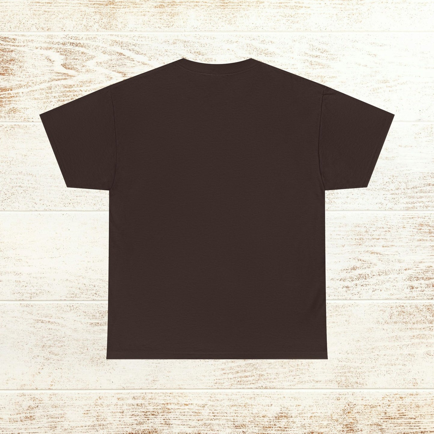 Back view of the True Crime & Moonshine Unisex Graphic Tee, showcasing a solid design, perfect for casual wear.