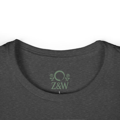 Cozy Plant Guitar Sweatshirt with Kangaroo Pocket and Adjustable Hood - Ethically Made, highlighting a dark gray neckline detail with logo.